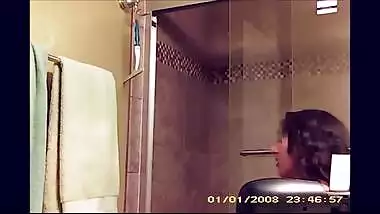 Spying on cute Indian teen showering