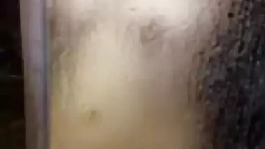 Desi wife taking shower and asking for conditioner