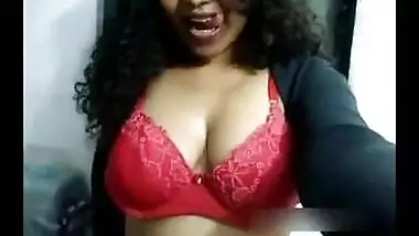 Mallu maid lily exposed naked figure and playing with big boobs on demand