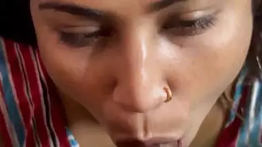 My cock hungry bhabhi drains my balls and drinks my cum