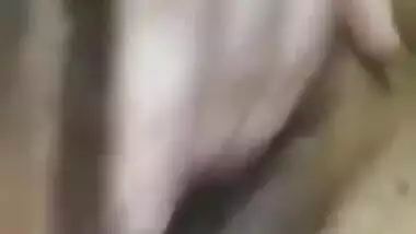 Pakistani wife fingering pussy on selfie cam