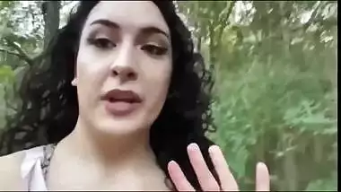 Tranny cums in the woods (almost gets caught)