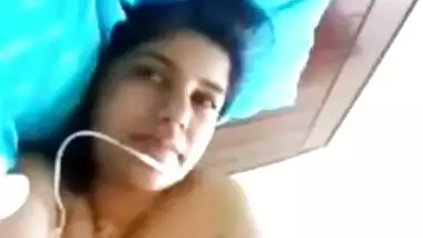 Extremely Cute GF Likes to Play with her Titties during Videocall with her BF