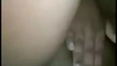 Indian teen squeezes XXX titties with hands that enter her sex hole