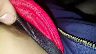 Daring desi dude recording his gf’s friend boob with shivering hand on a road trip