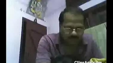 Bank manager working in Assam sucking boobs of his wife on webcam