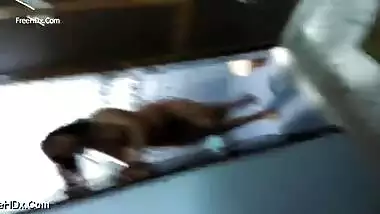 After quick sex Indian guy catches naked mistress with nice XXX body