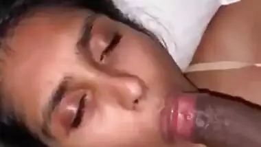Extremely Cute Girl Sucking Lover Dick
