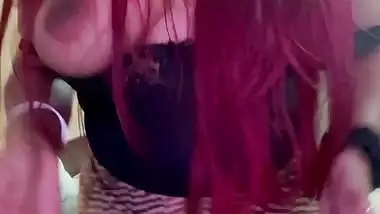 Horny fingering pussy mask girl viral sex video