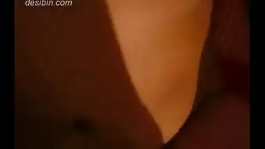 Lankan guy using digital camera to capture his wife during sex session