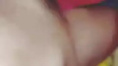 MMS video where mustached XXX partner licks Desi wife's pussy