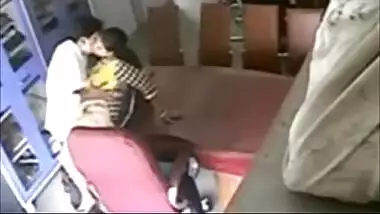 Hidden cam catches school teacher having fun with her colleague
