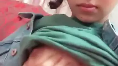 super cute gf boobs show to bf