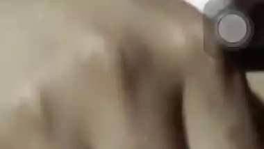 Sexy wife finguring her pussy