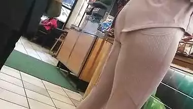 Sexy indian milf at subway