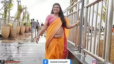 Mehar Aunty Sex Video - Extreme busty aunty meher pal hottest navel belly shakes in public beach  indian sex video