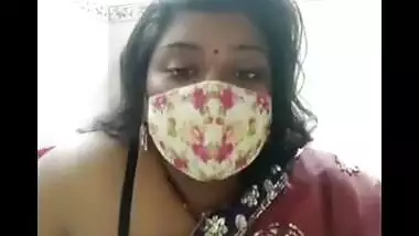 Big boobs bhabi live on can with saree