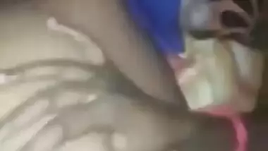 Amateur Desi video of wild Tamil XXX threesome fucking on the bed