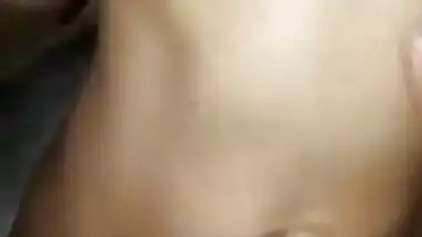 Horny Indian girlfriend juicy pussy eating and boob pressing by lover