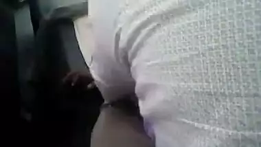 SouthIndian Aunty fucked by her BF in CAR with Saree