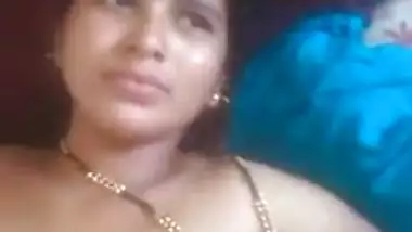 Chick with Desi features demonstrates XXX breasts and wanking sex stick
