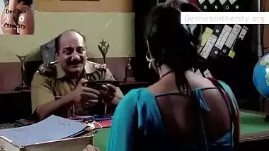 Hindi porn showing a woman sleeping with the police