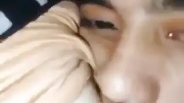 Cute Young Couple Fucking Under Blanket