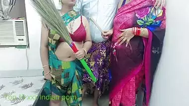 Indian wife and maid fight for husband’s dick