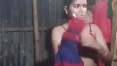Today Exclusive- Desi Village Girl Showing Her Boobs And Pussy To Lover Part 5