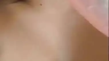 NRI girl masturbating using Dildo selfie