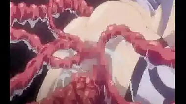 Hentai Girl Filled Out With Massive Beast Cum