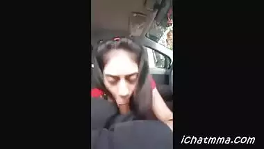 Delhi Girl’s Hot Blowjob Inside The Car
