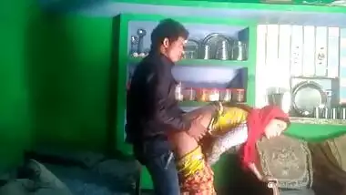 Dehati Marwadi Bhabhi Sneaky Sex With Lover In Kitchen