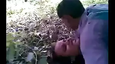 Outdoor desi sex video of college girl Champa threesome chudai
