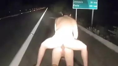 Couple Fucked In Road In Night