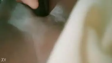 Desi mallu pussy taking a face cream tube