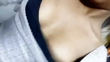 Coed can't get enough of Indian tits so she exposes them on porn camera