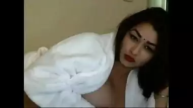 Sexy Indian Porn Star Maya Rati Masturbating Wearing Bath Robe