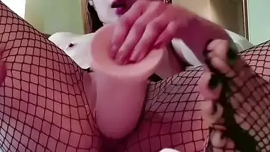 Horny Asian With Fishnets and Shaking Orgasm (Re-upload) – Nymeria Jade