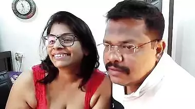 Nerdy and chubby Desi MILF has her XXX assets worshipped on webcam